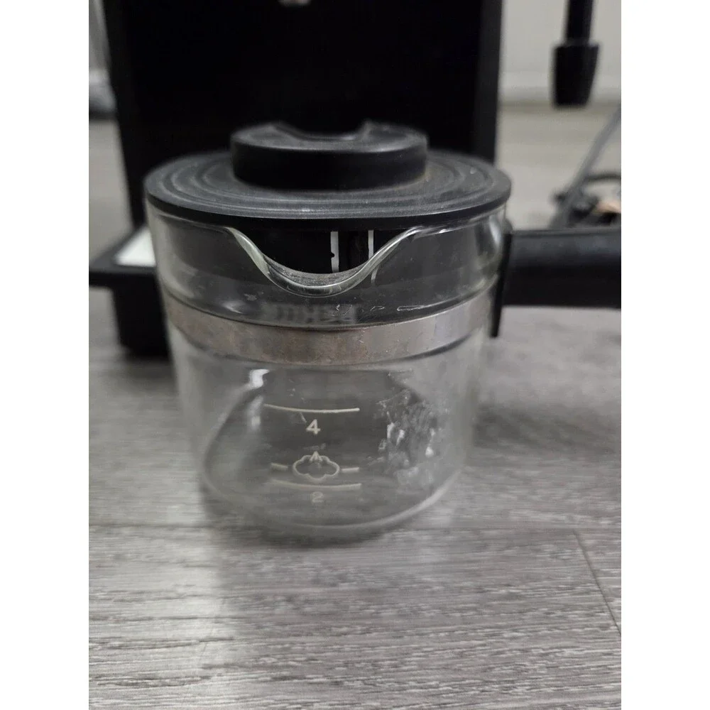 IMUSA Espresso & Cappuccino Maker Black Steam Espresso Machine 4 Cup Carafe